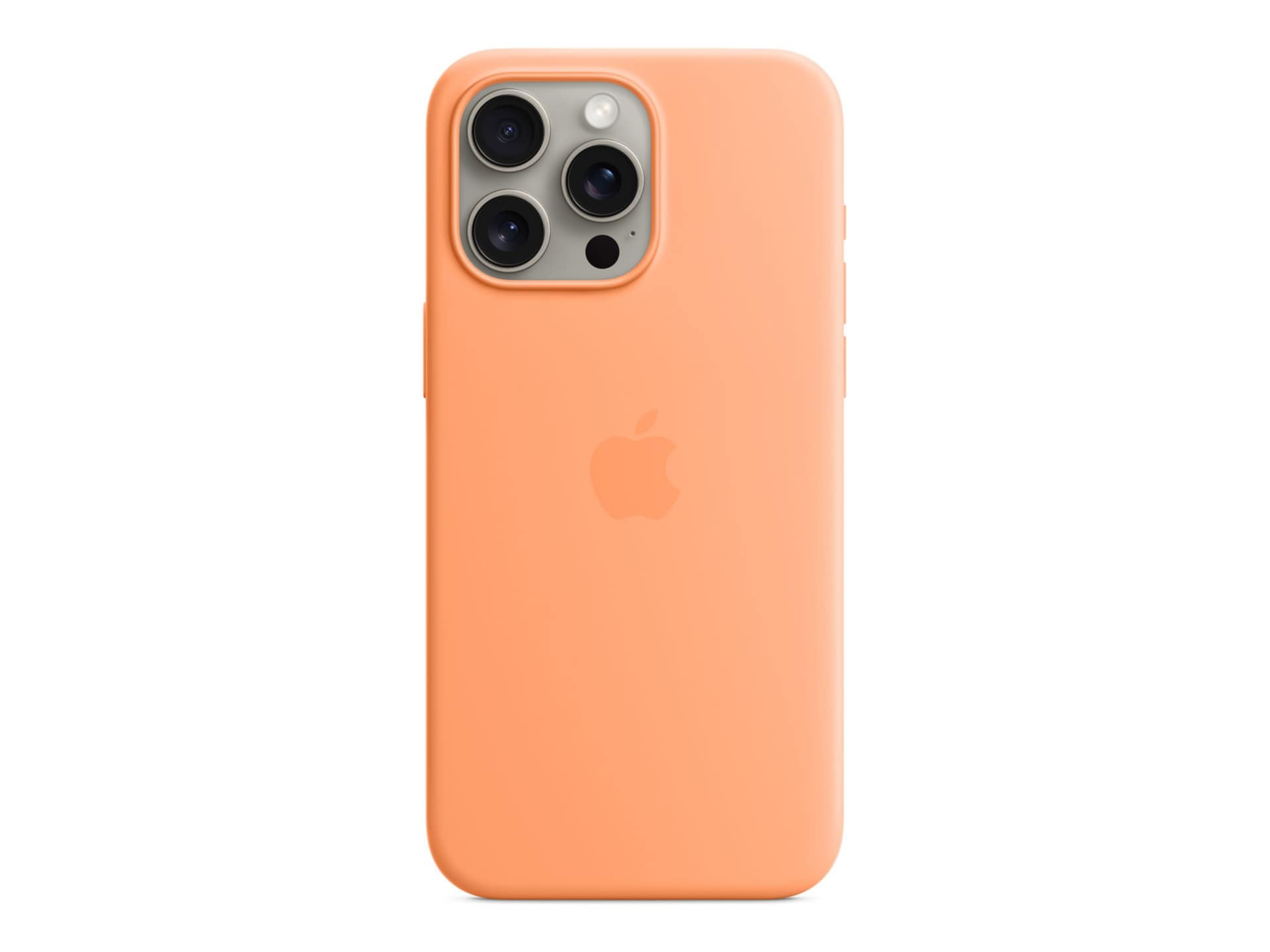 iPhone 15 Pro Max Silicone Case with MagSafe - Orange Sorbet