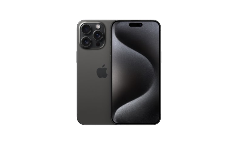 Apple iPhone 15 Pro Phones Titanium smartphone - GB - Wi-Fi Cellular Cell 512 - - Max - 2023 + 5G - Black MU6A3LL/A 