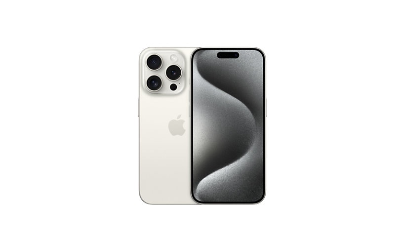 Apple iPhone 15 Pro - White Titanium - 5G smartphone - 256 GB - Wi-Fi + Cellular - 2023