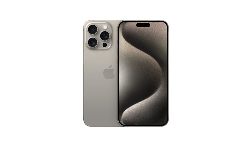 Apple iPhone 15 Pro Max - Natural Titanium - 5G smartphone - 256 GB - Wi-Fi + Cellular - 2023