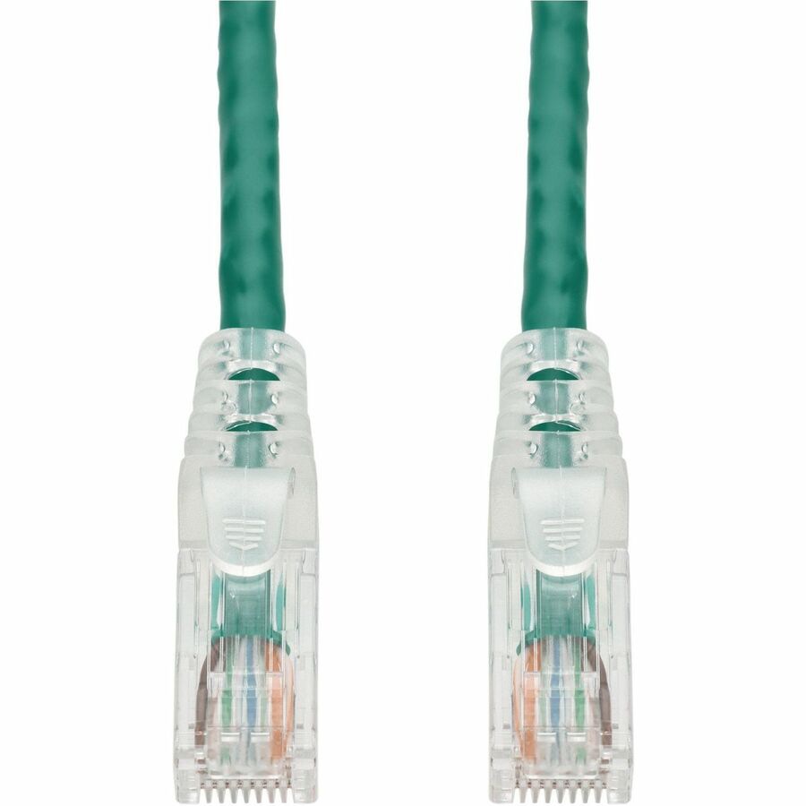 Proline 100ft Green CAT 6 PVC Ethernet Cable Snagless Easy Clear Boot TAA RJ-45 M/M