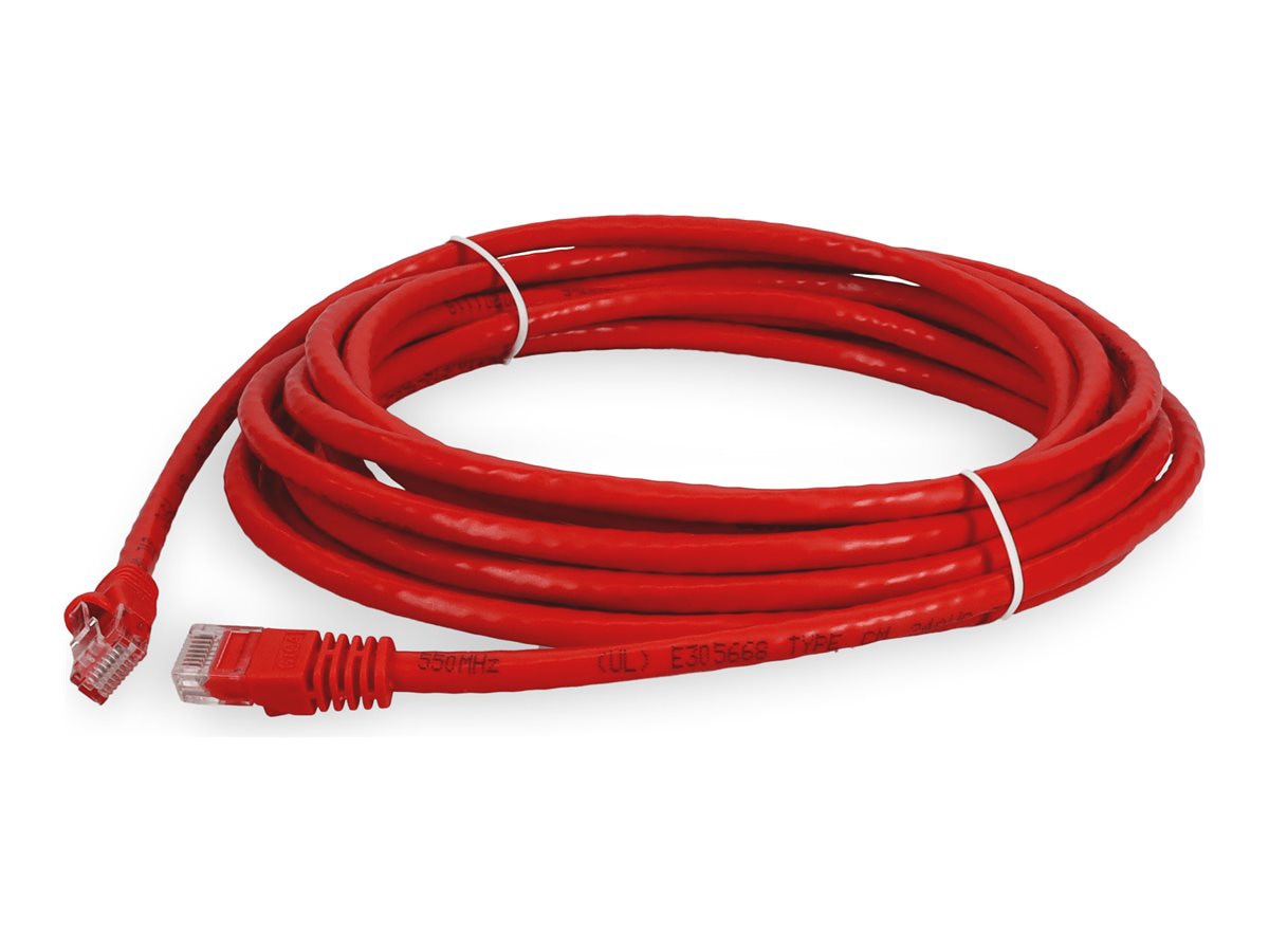 Proline 30ft Red CAT 6 PVC Ethernet Cable Snagless Easy Clear Boot TAA RJ-45 M/M