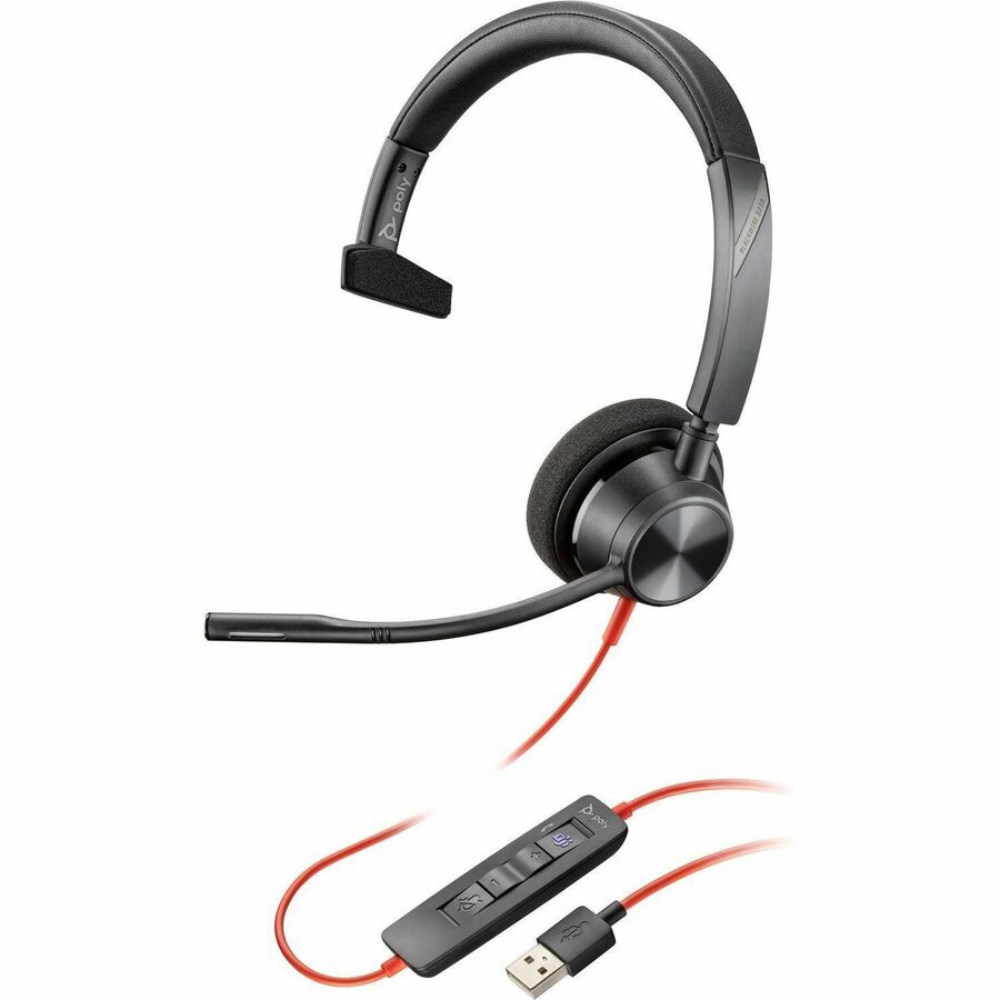 Poly Blackwire 3310 Microsoft Teams Certified USB-A Headset