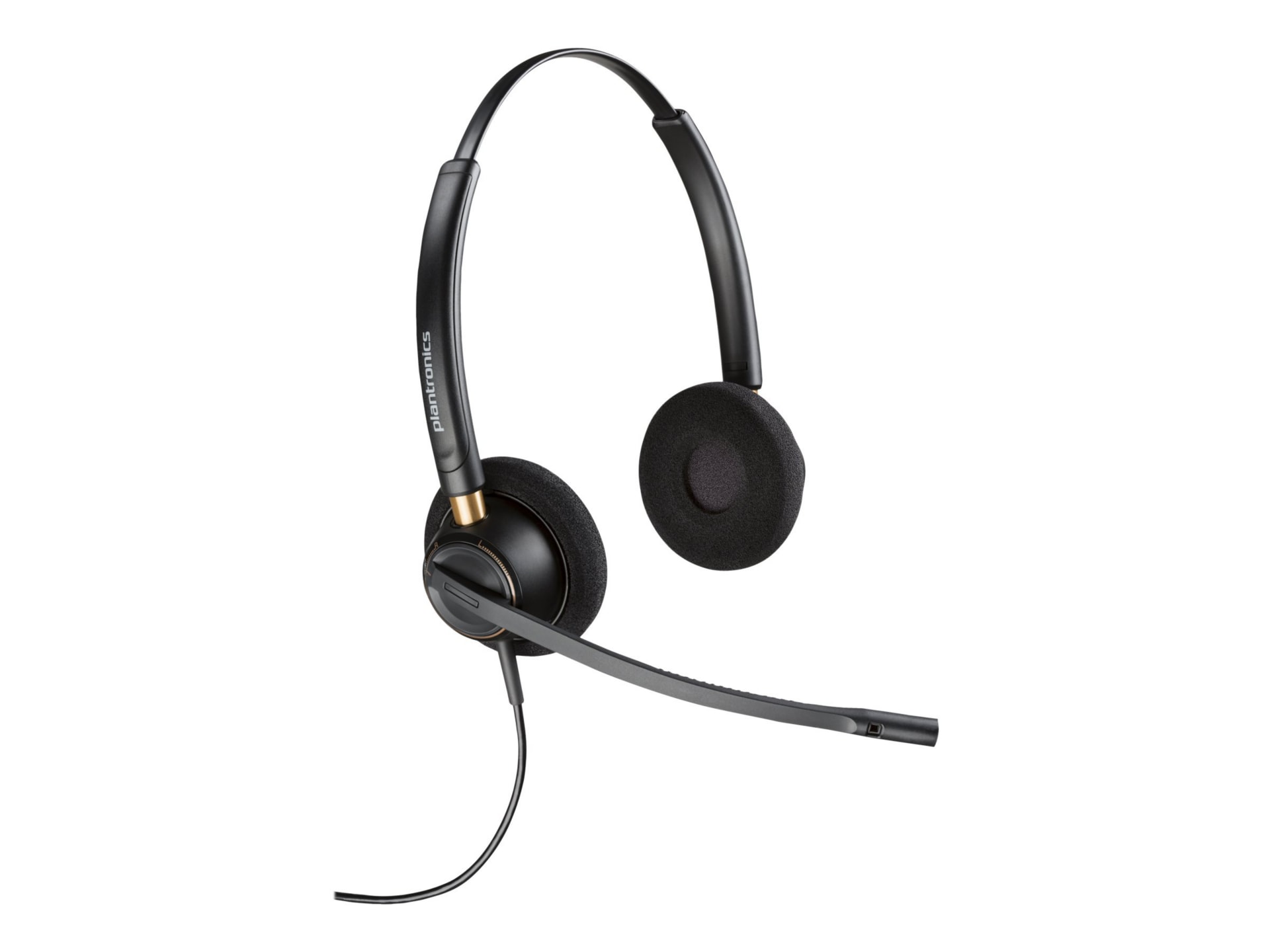 Poly EncorePro 520 with Quick Disconnect Binaural Headset TAA