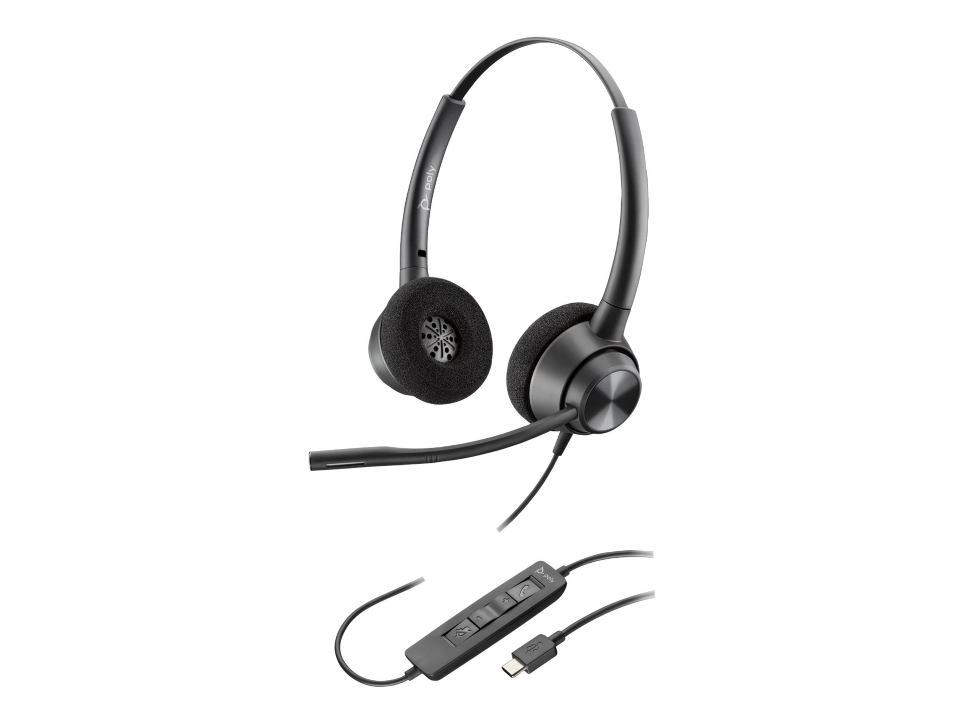 Poly EncorePro 320 Stereo USB-A Headset TAA