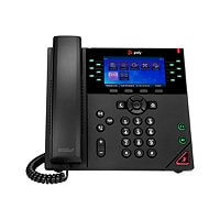 Poly VVX 450 IP Phone - Corded - Corded - Desktop, Wall Mountable - Black