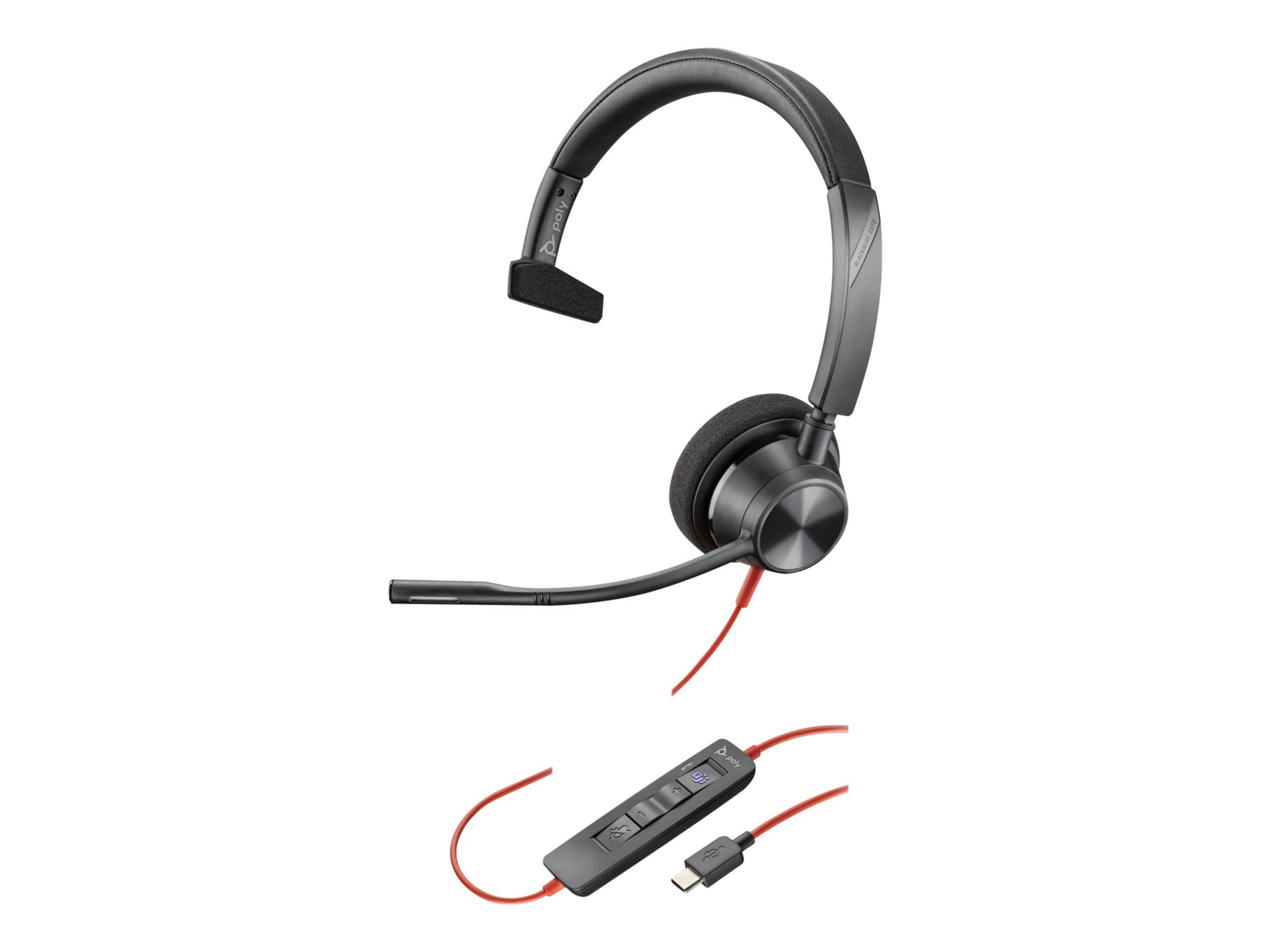 Poly Blackwire 3310-M Microsoft Teams Certified USB-C Headset