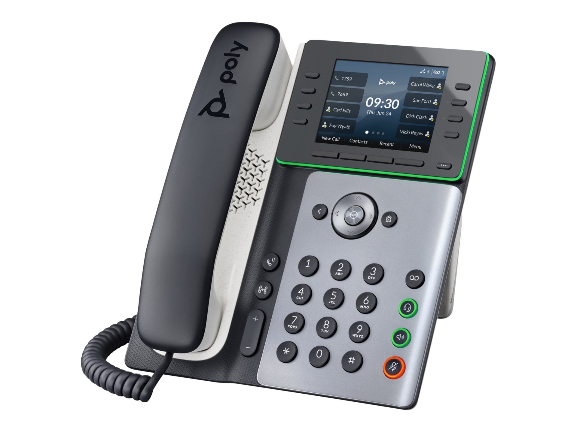 Poly Edge E320 IP Phone - Corded - Corded/Cordless - Bluetooth, NFC - 3 Mul