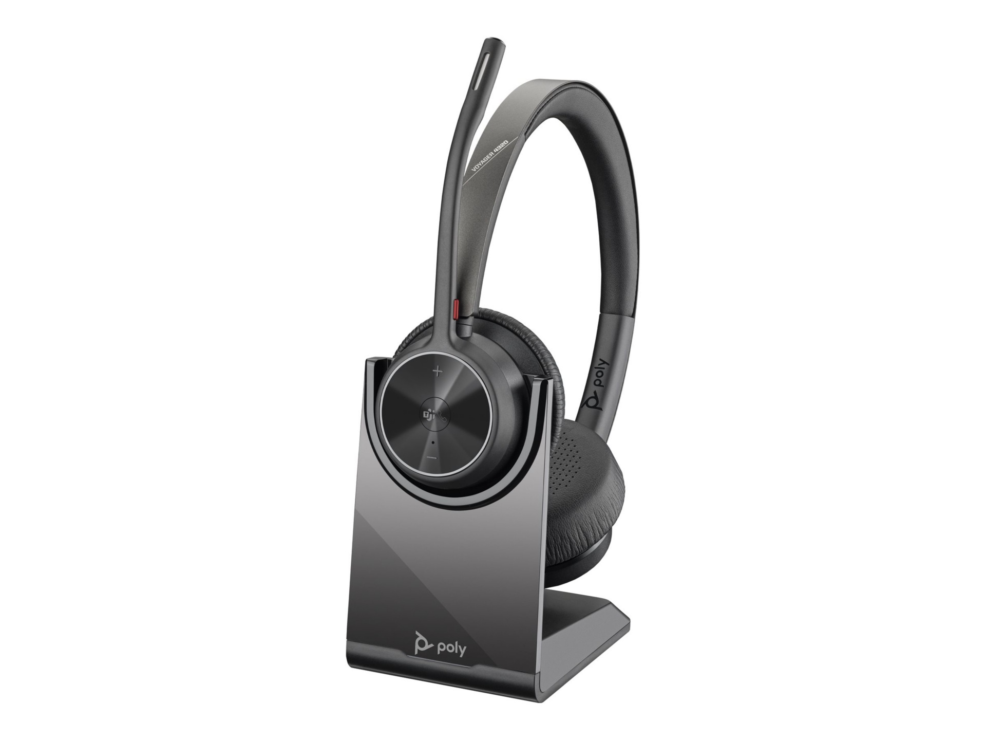 Thumbnail 3 of 13 for Poly Voyager 4320-M Microsoft Teams Certified Headset + BT700 Dongle + Charging Stand