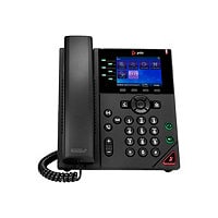 Poly VVX 350 IP Phone - Corded - Corded - Desktop, Wall Mountable - Black -