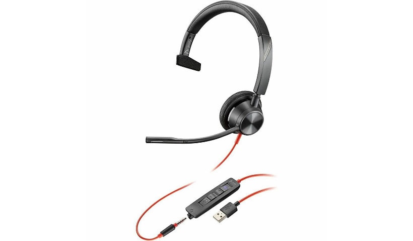 Poly Blackwire 3315 Microsoft TeamsCertified USB-A Headset TAA