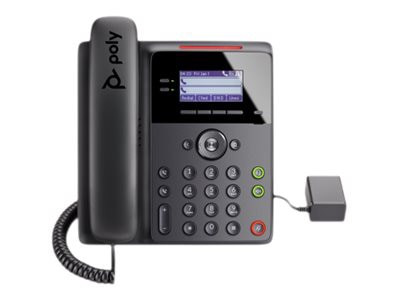 Poly Edge B10 IP Phone - Corded - Corded - Wall Mountable, Desktop - Black