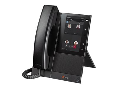 Poly CCX 500 IP Phone - Corded - Corded/Cordless - Bluetooth - Desktop, Wall Mountable - Black - TAA Compliant