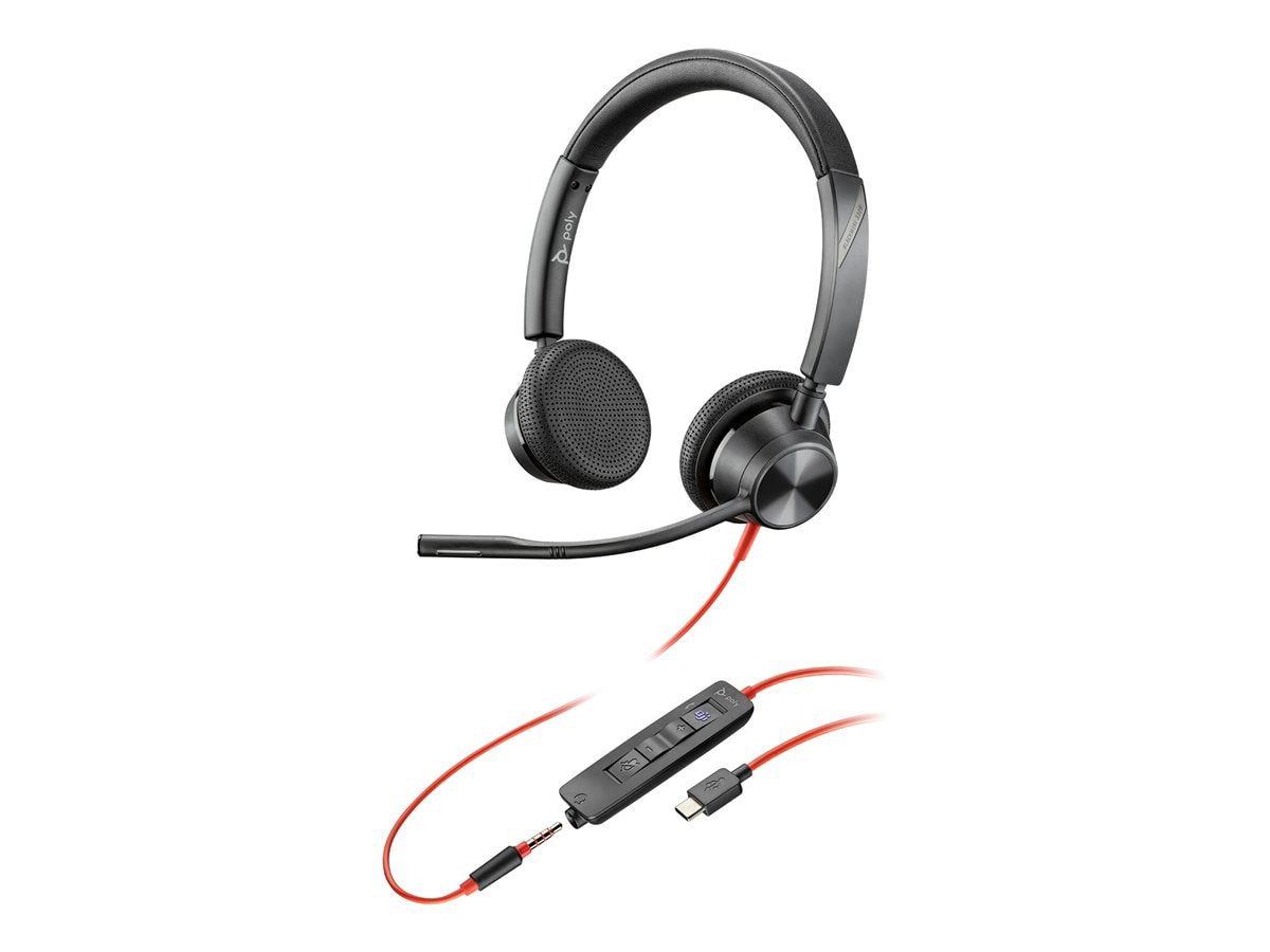 Poly Blackwire 3325 Microsoft Teams Certified USB-C Headset