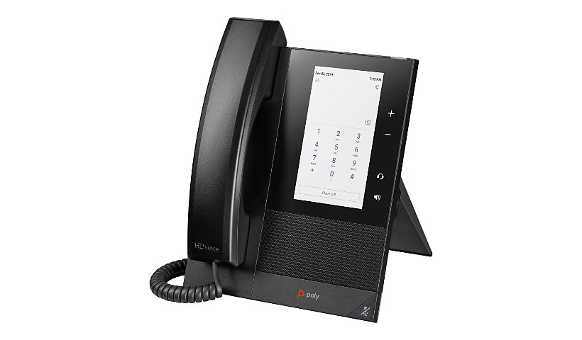 Poly CCX 400 IP Phone - Corded - Corded - Desktop, Wall Mountable - Black