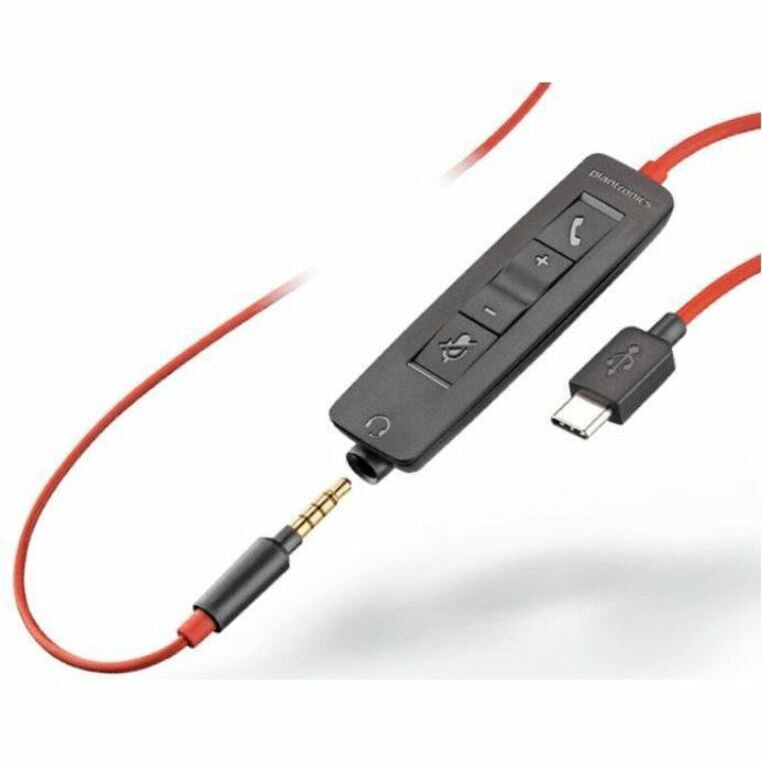 Thumbnail 3 of 5 for Poly Blackwire 3220 Stereo Headset +USB-C/A Adapter TAA