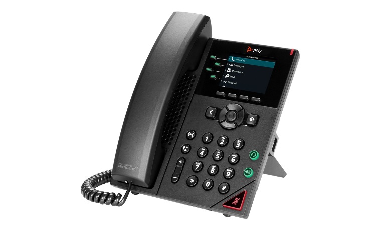 Poly VVX 250 IP Phone - Corded - Corded - Desktop, Wall Mountable