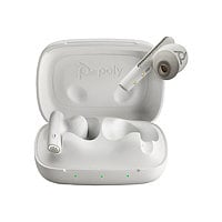 Poly Voyager Free 60 UC M White Sand Earbuds+ BT700 USB-A Adapter + Basic C