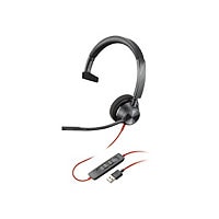 Poly Blackwire 3310 Microsoft Teams Certified USB-A Headset TAA