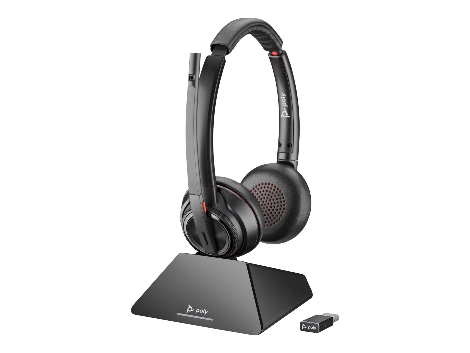 Thumbnail 3 of 15 for Poly Savi 8220 UC Microsoft Teams Certified DECT 1920-1930 MHz USB-A Headset