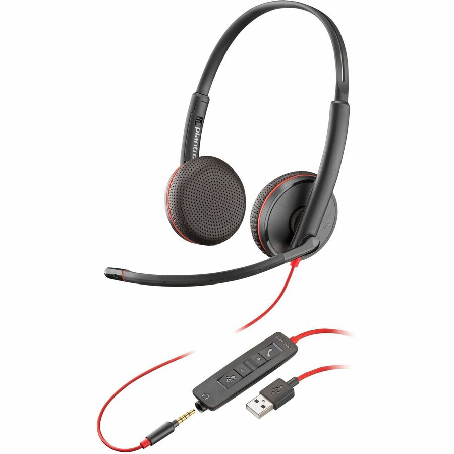 Poly Blackwire 3225 Stereo USB-A Headset TAA