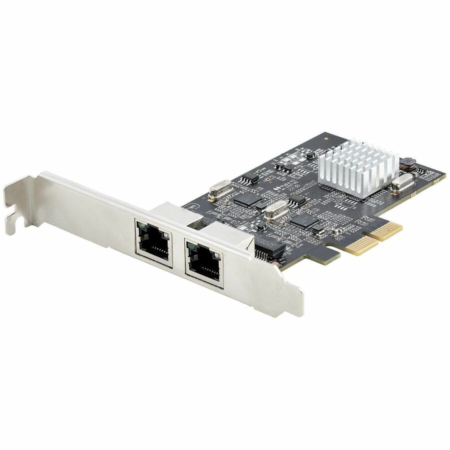 StarTech.com 2-Port 2.5Gbps PCIe Network Card, Computer Network Card, Intel�� I225, Multi-Gigabit Ethernet Interface