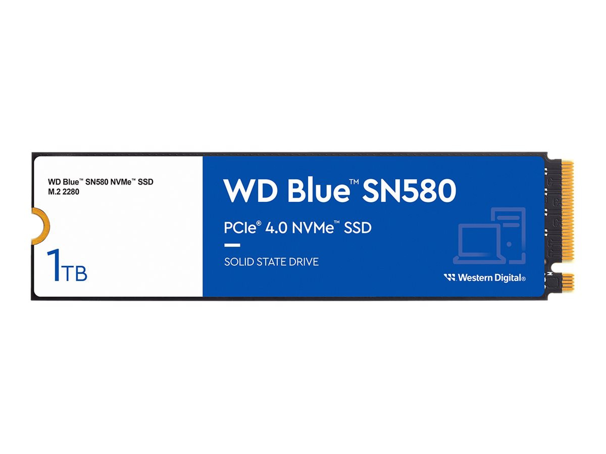 WD Blue SN580 WDS100T3B0E - SSD - 1 TB - PCIe 4.0 x4 (NVMe) - WDS100T3B0E - Solid  State Drives 