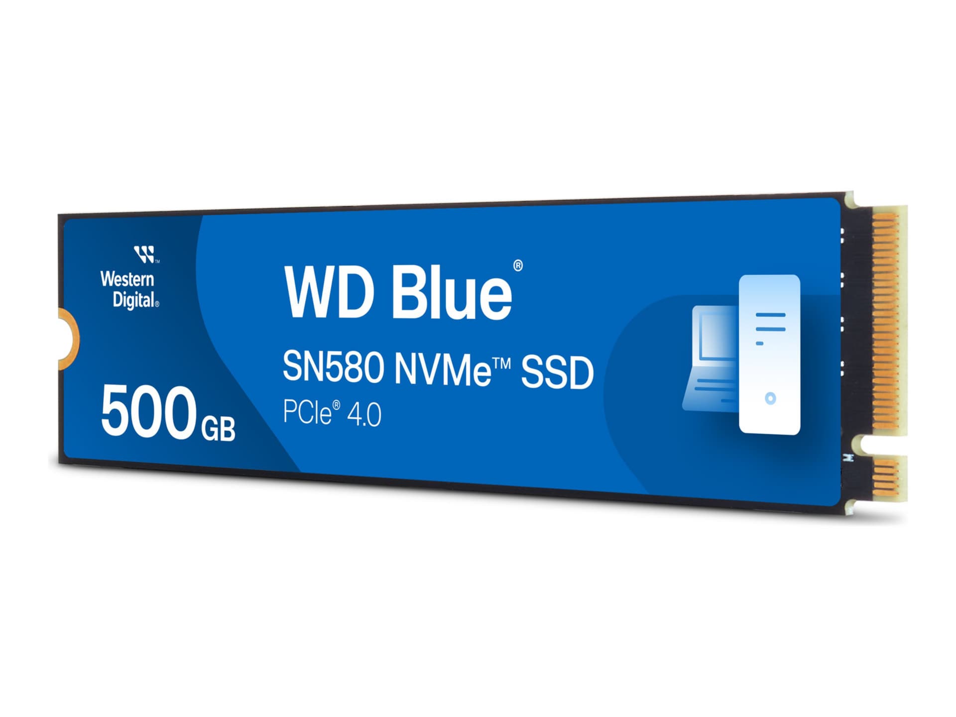 WD Blue SN580 - SSD - 500 GB - PCIe 4.0 x4 (NVMe) - WDS500G3B0E 