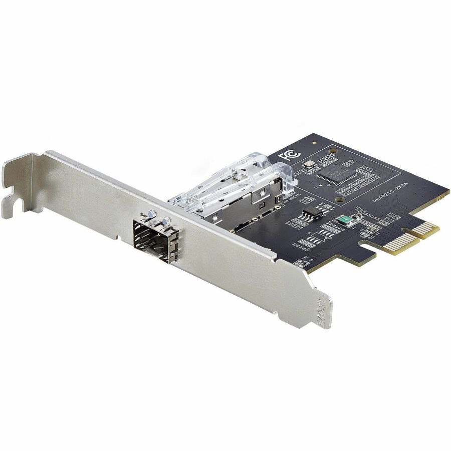 StarTech.com 1-Port GbE SFP Network Card, PCIe 2.1, Intel I210-IS, 1000BASE Copper/Fiber Optic, Gigabit Ethernet NIC