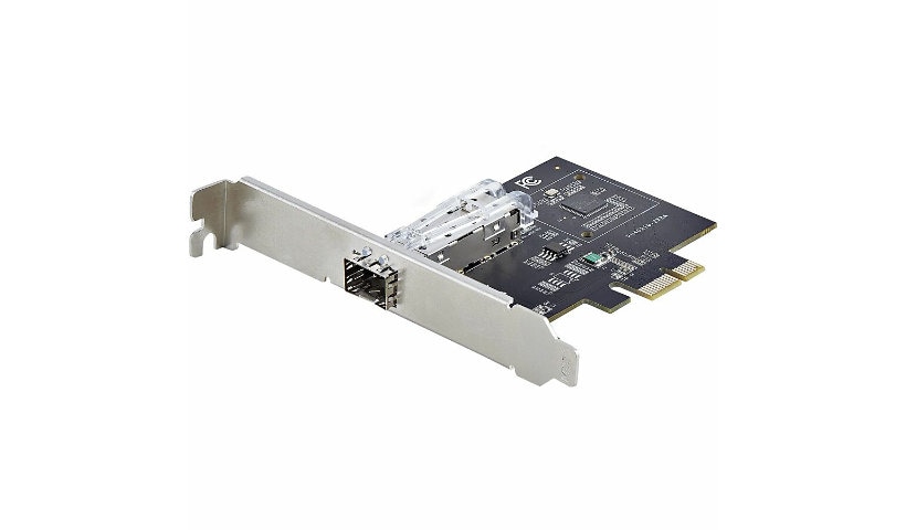 StarTech.com 1-Port GbE SFP Network Card, PCIe 2.1, Intel I210-IS, 1000BASE Copper/Fiber Optic, Gigabit Ethernet NIC
