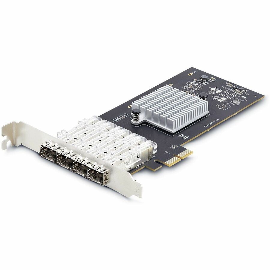 StarTech.com 4-Port GbE SFP Network Card, PCIe 2.0, Intel I350-AM4, 1000BAS