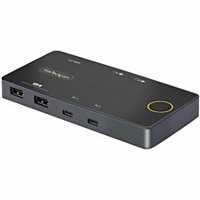 StarTech.com 2-Port USB-C KVM Switch, Single-4K 60Hz HDMI Monitor, Dual-100W Power Delivery Pass-through Ports