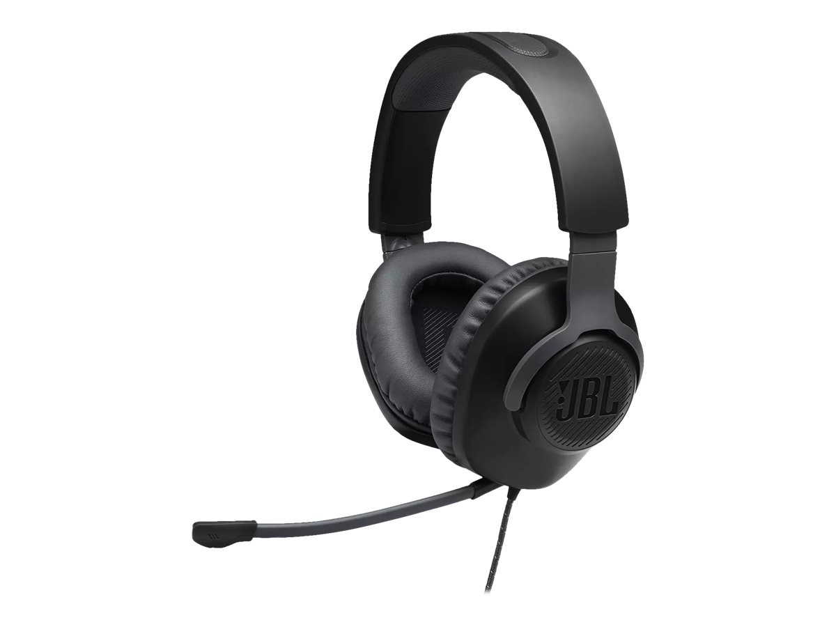 JBL Quantum 100 Wired Gaming Headset - Dual - With Mic - Black