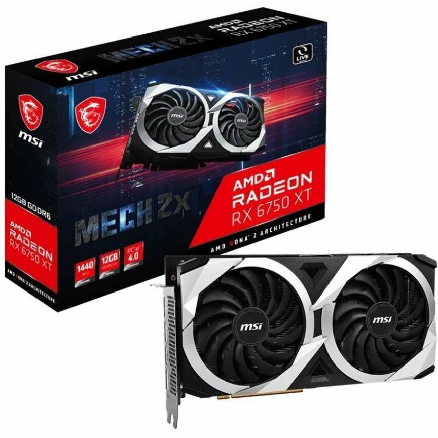 MSI AMD Radeon RX 6750 XT Graphic Card - 12 GB GDDR6