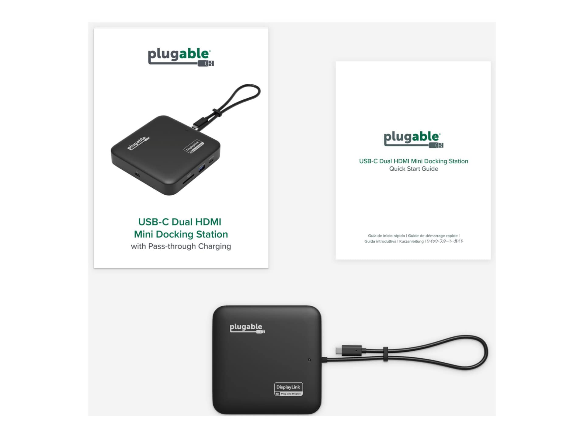 Plugable USBC-6950PDZ - docking station - USB-C / USB4 / Thunderbolt 3 / Th