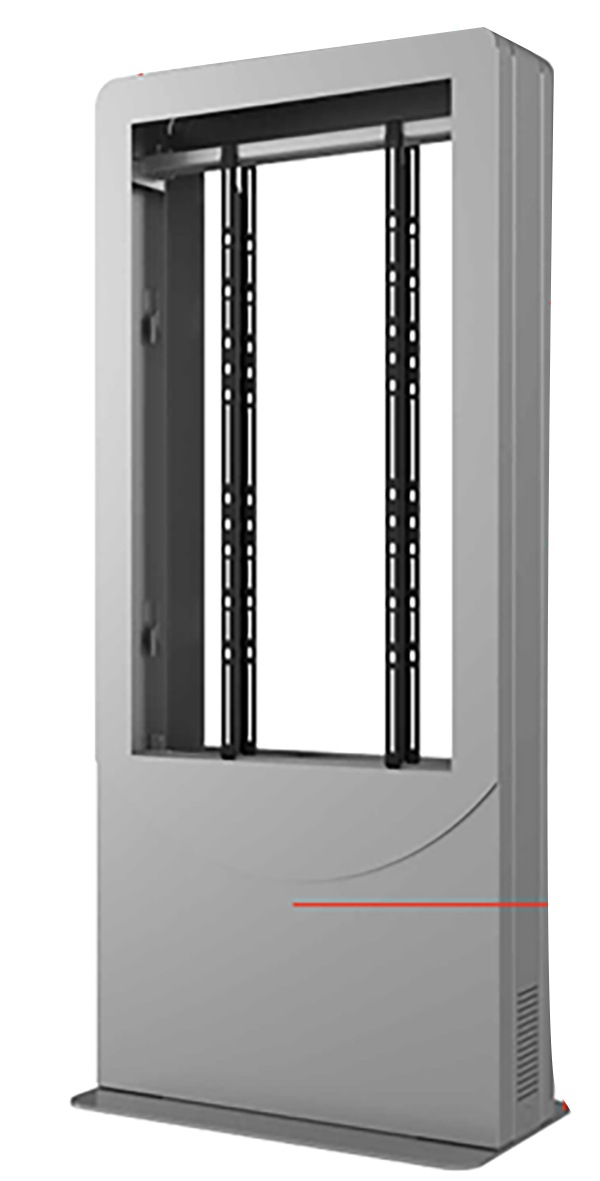 Peerless-AV Portrait Back-to-Back Kiosk for 65" Interactive Display - Silver
