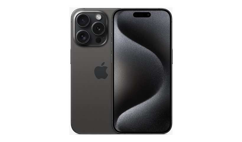 Apple iPhone 15 Pro - titane noir - 5G smartphone - 256 Go - GSM