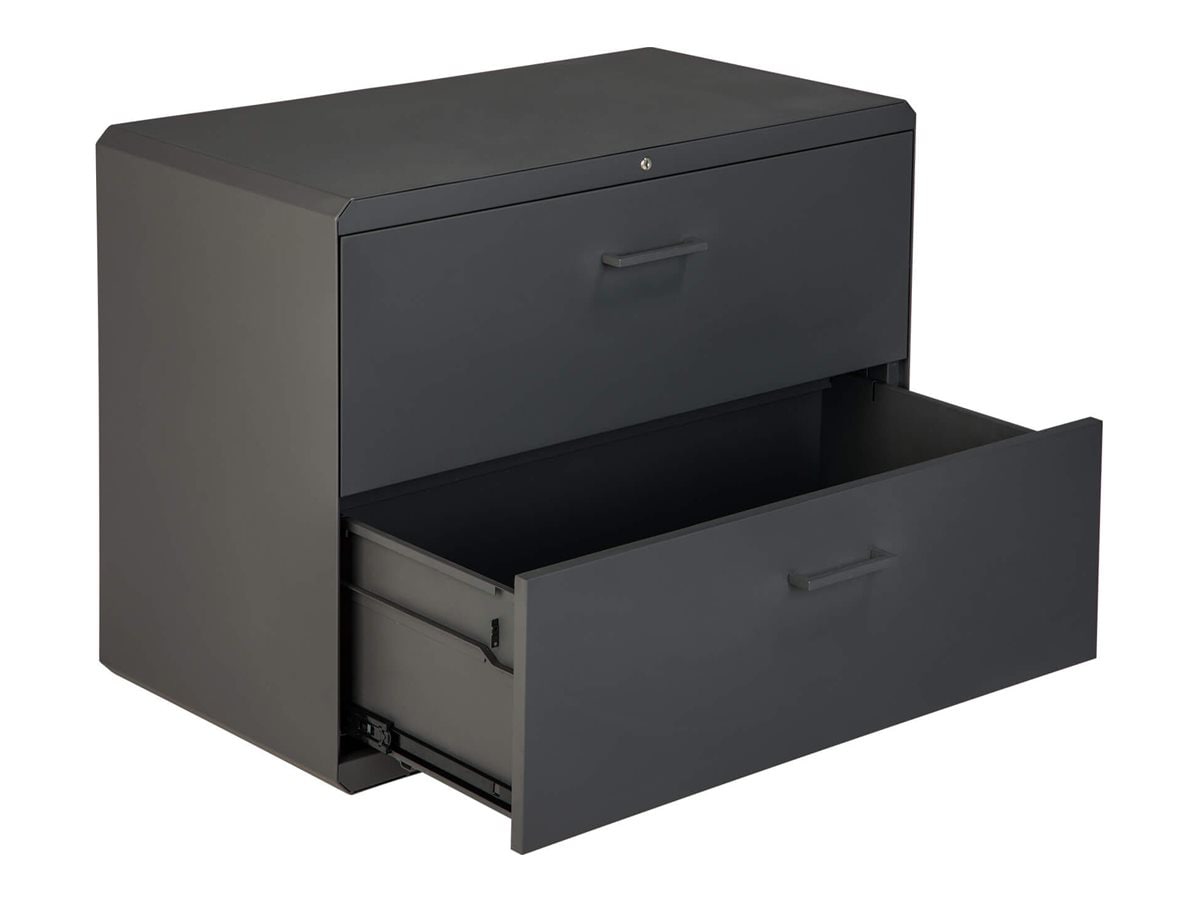 Vari - lateral filing cabinet - 2 drawers - slate