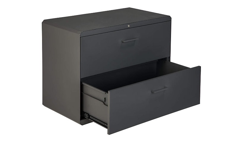 VARI - lateral filing cabinet - 2 drawers - slate