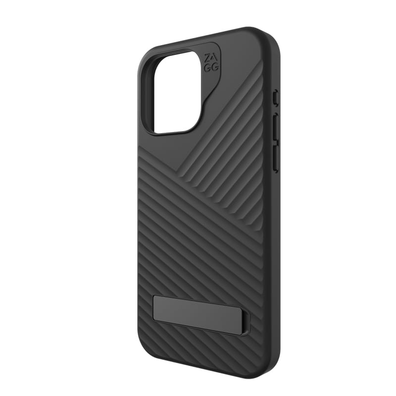 ZAGG Denali Snap with Kickstand iPhone 15 Pro Max Case - Drop Protection (16ft/5m),  MagSafe Phone Case, Black