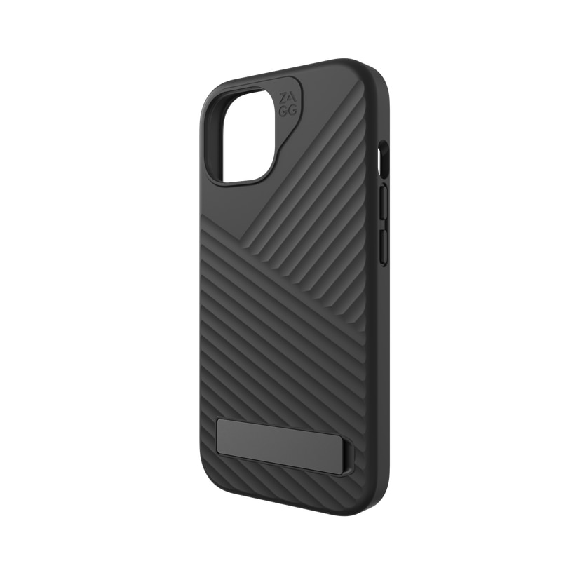 ZAGG Denali Snap with Kickstand iPhone 15 Case  - Drop Protection (16ft/5m), MagSafe Phone Case, Black