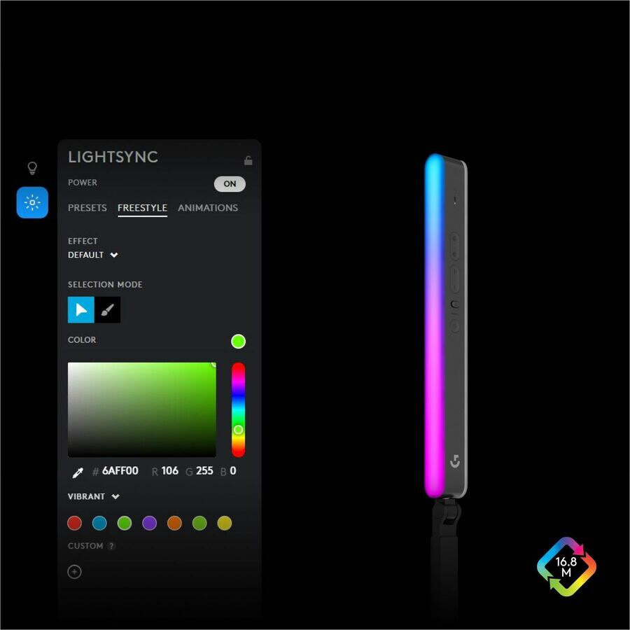 Thumbnail 6 of 7 for Logitech G Litra Beam LX Dual-Sided RGB Streaming Key light