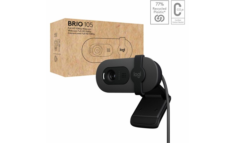 Logitech BRIO 105 Webcam - Graphite - 960-001579 - Webcams - CDW.com