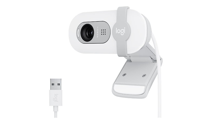 Logitech Brio 100 Full HD Webcam for Meetings and Streaming, Off-white - webcam