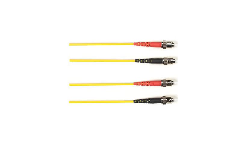 Black Box 10' ST to ST Duplex Patch Cable - Yellow