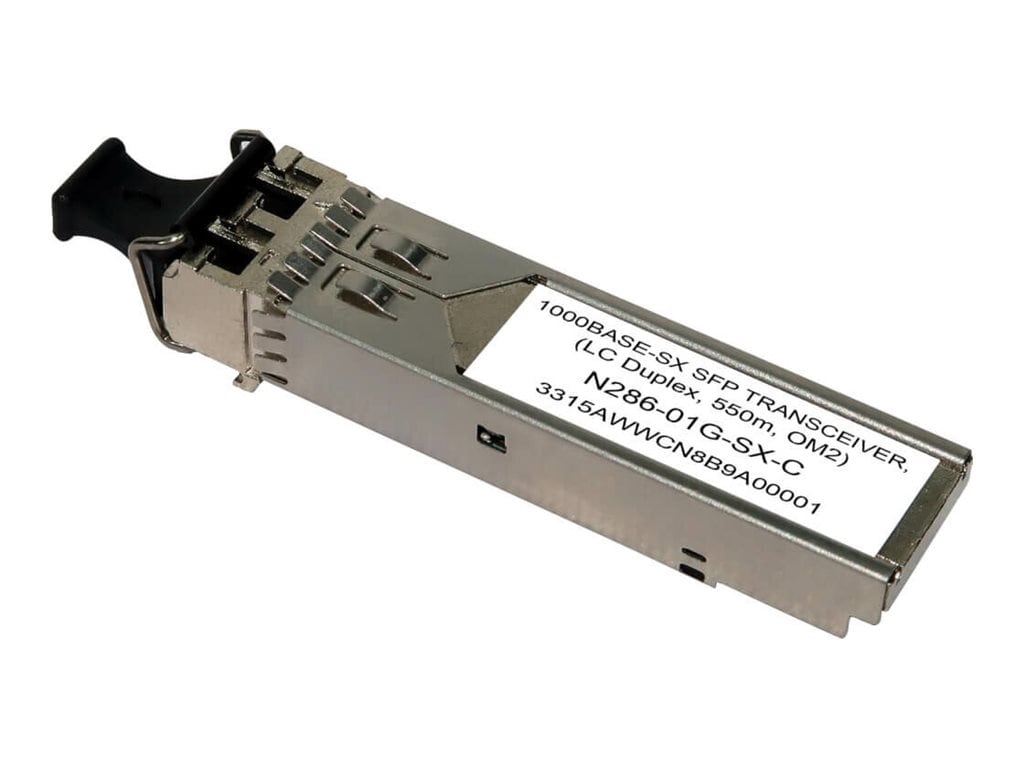 Eaton Tripp Lite Series Cisco-Compatible GLC-SX-MMD SFP Transceiver - 1000Base-SX, LC Duplex MMF, 1.25 Gbps, 850 nm, 550