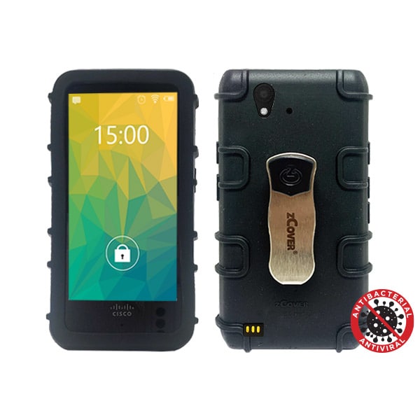zCover Silicon Case with Beltclip for Webex 840 Wireless Phone and Versity 9240 Handset - Black