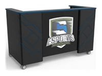 Spectrum Esports Shoutcaster Station - workstation - rectangular - black laminate