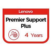Lenovo Premier Support Plus Upgrade - extended service agreement - 4 years - on-site