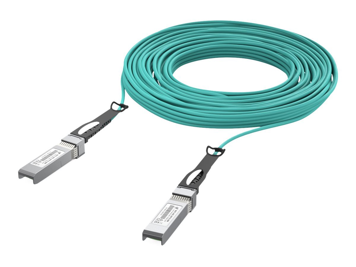Ubiquiti 10GBase-AOC direct attach cable - 30 m - aqua